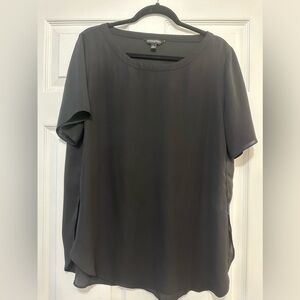 Banana Republic black silk shirt